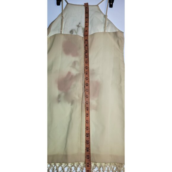 Endless Rose Anthropologie Dress Women’s Halter Sz Small White Embroidery - Picture 13 of 16